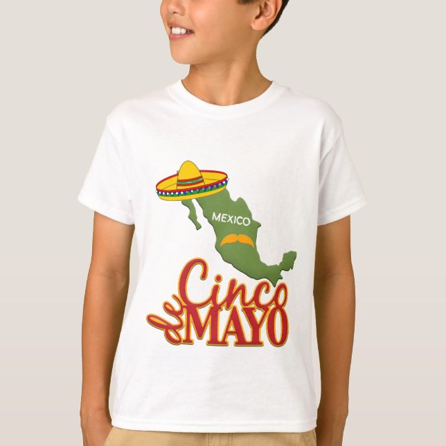 Kids Cinco de Mayo T-Shirt (Framsida)