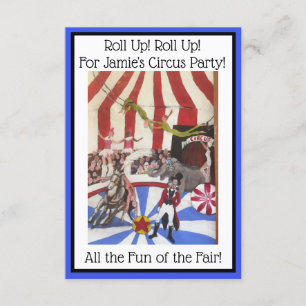 Kids Circus Party-inbjudan - Art Inbjudan