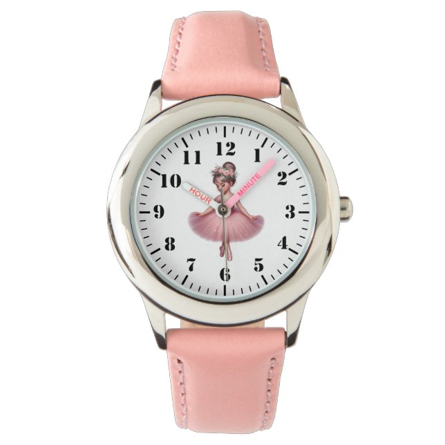 Kids Classic Ballerina Leather Armbandsur (Framsida)
