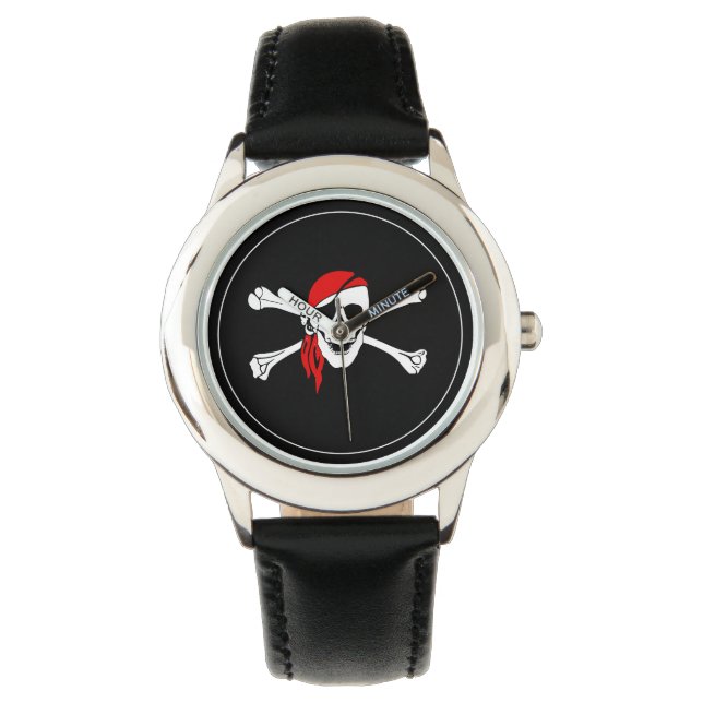 Kids Classic Watch-Pirat Skull Armbandsur (Framsida)