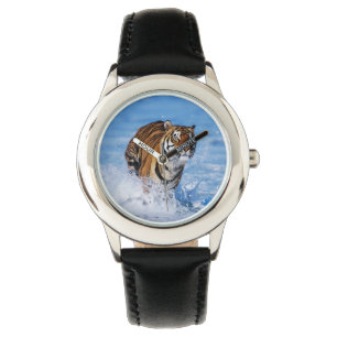 Kids Classic Watch/Wildlife Tiger Armbandsur