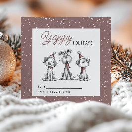 Kids Classroom Dog Themed Yappy Holidays Julkort