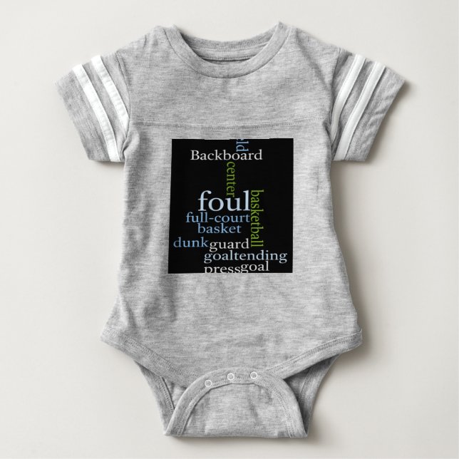 Kids Clothing basketball Baby Bodykostymer T-shirt (Framsida)