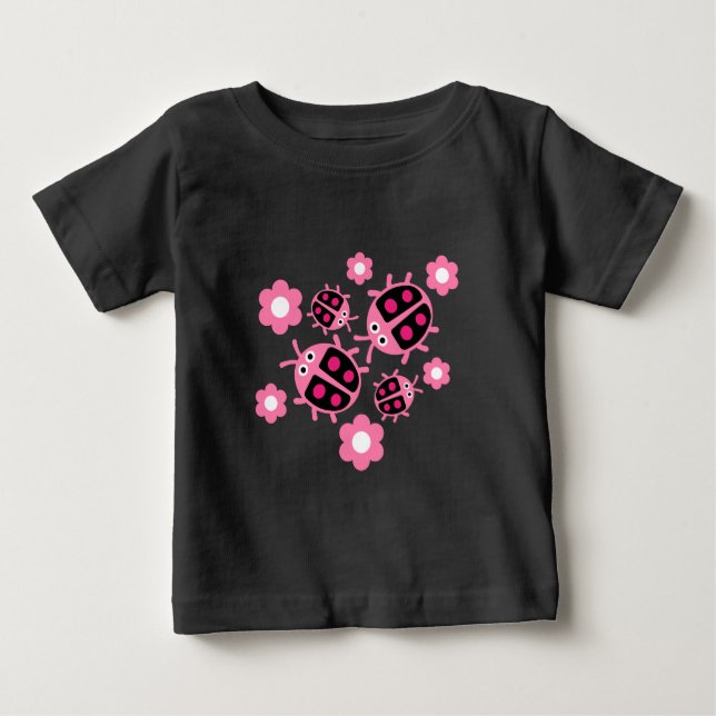 Kids Coccinellidae ladybug T Shirt (Framsida)