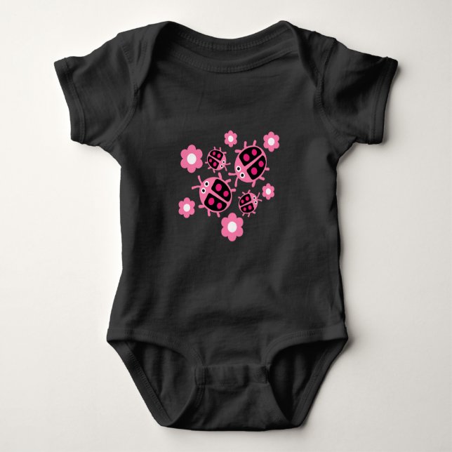 Kids Coccinellidae ladybug T Shirt (Framsida)