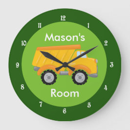 Kids Construction Fordon Cute Anpassningsbar Child Stor Klocka