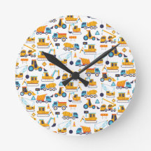 Kids Construction Lastbil Fordon Mönster