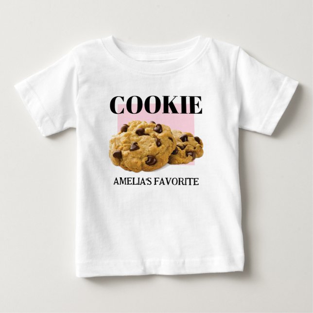Kids Cookie T-shirt, Personlig Cookie T Shirt (Framsida)