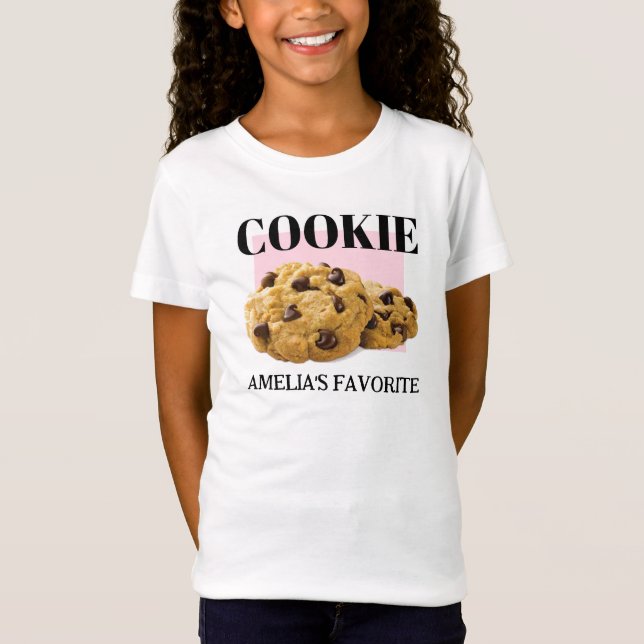 Kids Cookie T-shirt, Personlig Cookie T Shirt (Framsida)