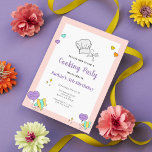 Kids Cooking Baking Födelsedagsfest inbjudan<br><div class="desc">Kasta en bra matlagning eller bakning födelsedagsfest som barnen kommer att ge kärlek! Den här redigerbara och utskrivbara mallen är tillgänglig som digital nedladdning. Om du tittar för en söt party tematod för flickor,  så blir det slått!</div>