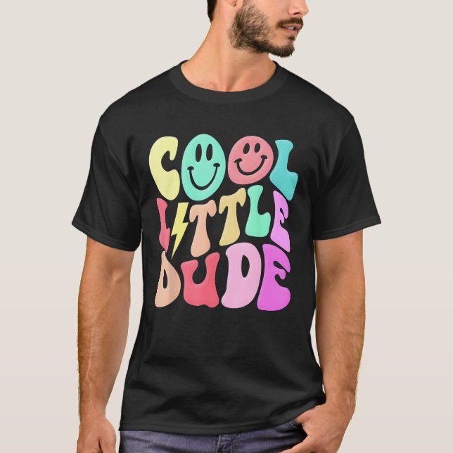 Kids Cool Lilu2019 A Dude Groovy  Baby Shower Baby T Shirt (Framsida)