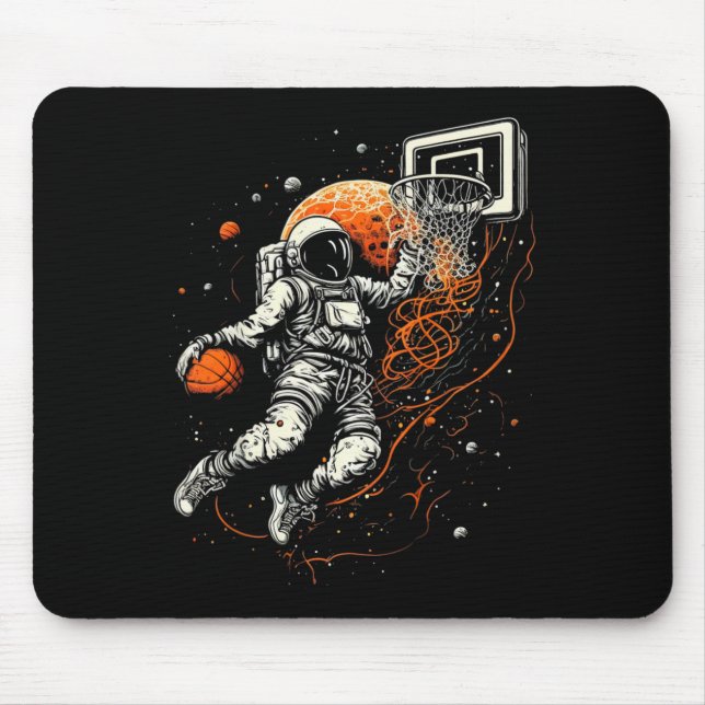 Kids Coola Space Basketball med Astronaut Musmatta (Framsidan)