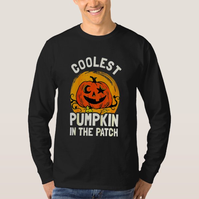 Kids Coolest Pumpkin In The Patch Toddler Boys Hal T Shirt (Framsida)
