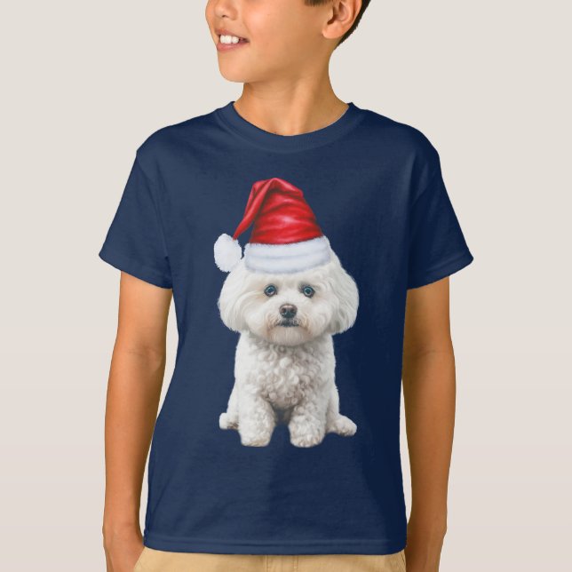 Kids Coton de Tulear Dog Lover Funny Christmas T Shirt (Framsida)
