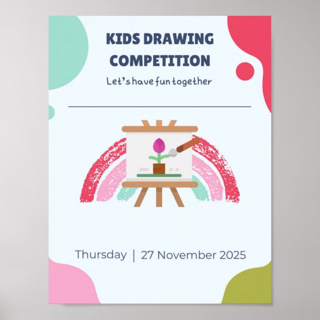Kids Creative Drawing Poster (Framsidan)