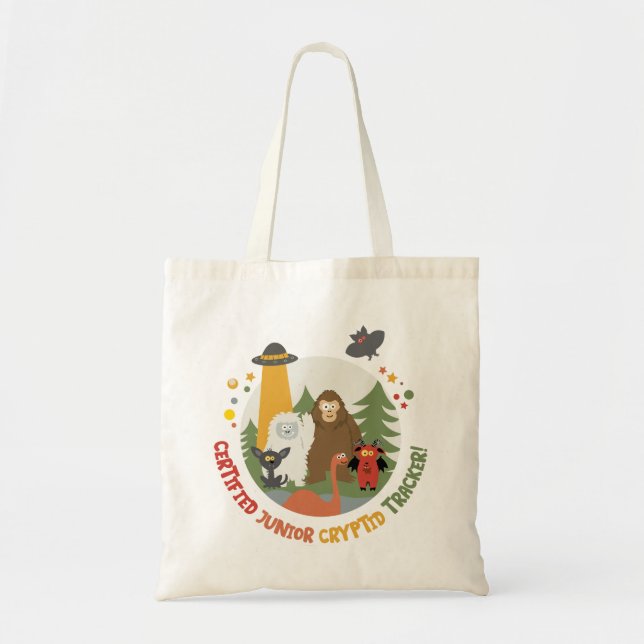 Kids Cryptid Tote Bag Tygkasse (Framsidan)