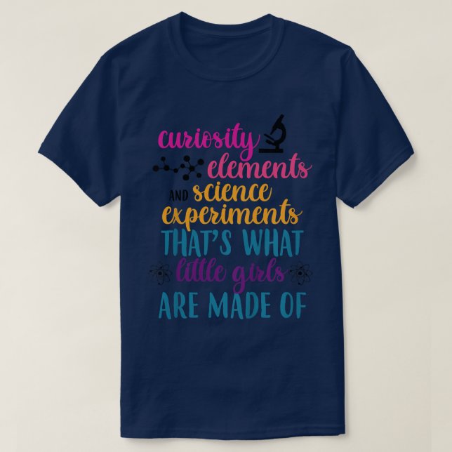 Kids Curiosity Inslag & Science Experiments Baby T Shirt (Design framsida)