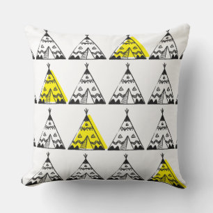 Kids Cushions - Gult Teepee Kudde