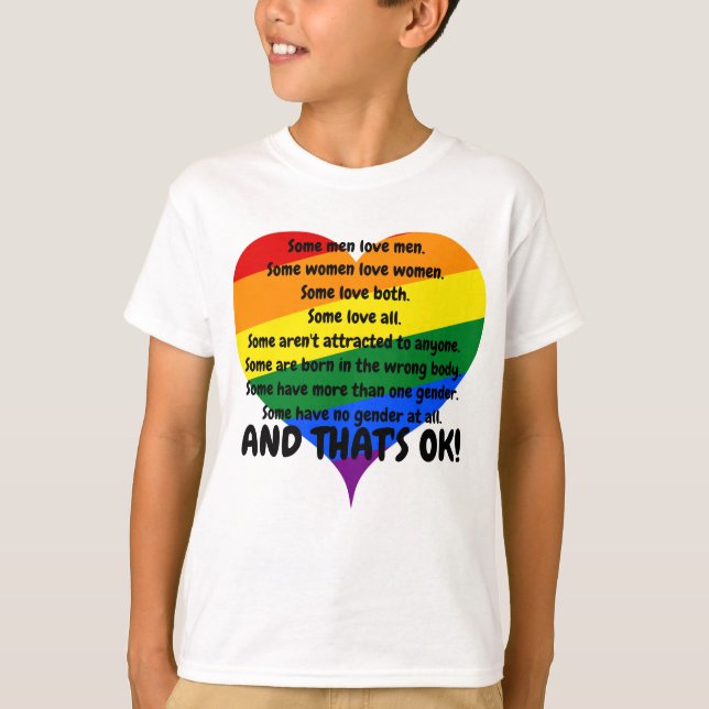 Kids Custom Pride T Shirt (Framsida)