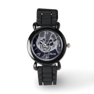 Kids Cute Black and White Panda Watch Armbandsur