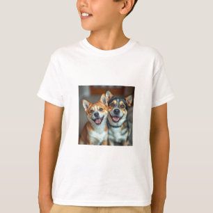 "Kids' Cute Cat and Hund T-Shirt - Adsible Pet Des