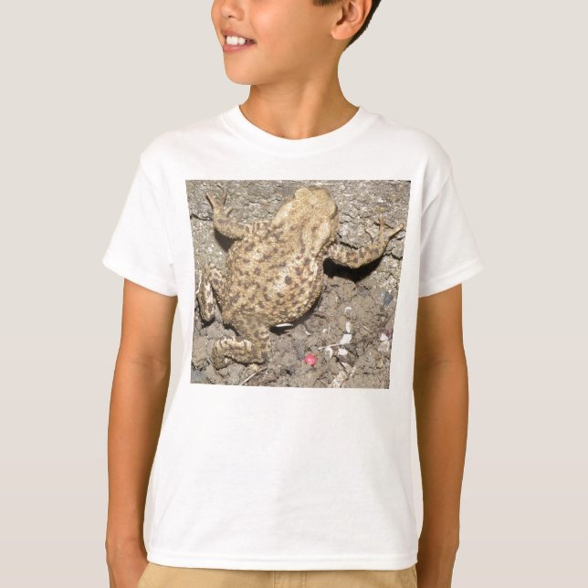 Kids Cute Crawling Toad T Shirt (Framsida)