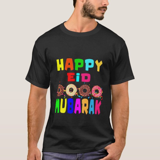 Kids Cute Eid Mubarak Kareem, Donut Eid Mubarak Fo T Shirt (Framsida)