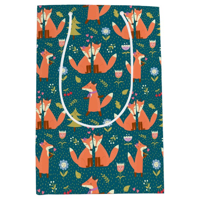 Kids Cute Forest Foxes i Kärlek (Framsidan)