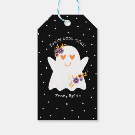Kids Cute halloween Ghost Presentetikett