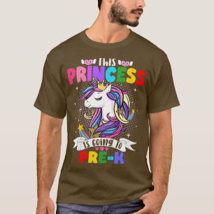 Kids Cute Princess Unicorn PreK Back to school Boy T Shirt