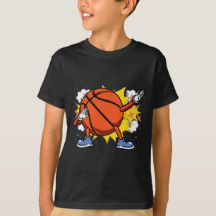Kids Dabbing American Basketball-spelare för fläkt T Shirt