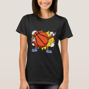 Kids Dabbing American Bysketbyll Player for Fläkt T Shirt