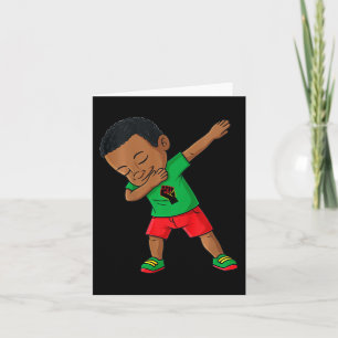Kids Dabbing Black Kung Junetelfte Melanin Brown S Kort