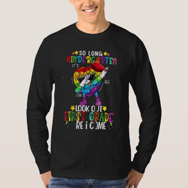Kids Dabbing Fidget Leksak So Long Kindergarten Gr T Shirt (Framsida)