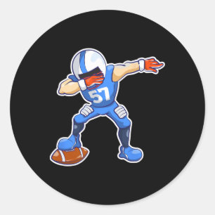 Kids Dabbing Football Dab Dance Funny Boys Gift Runt Klistermärke