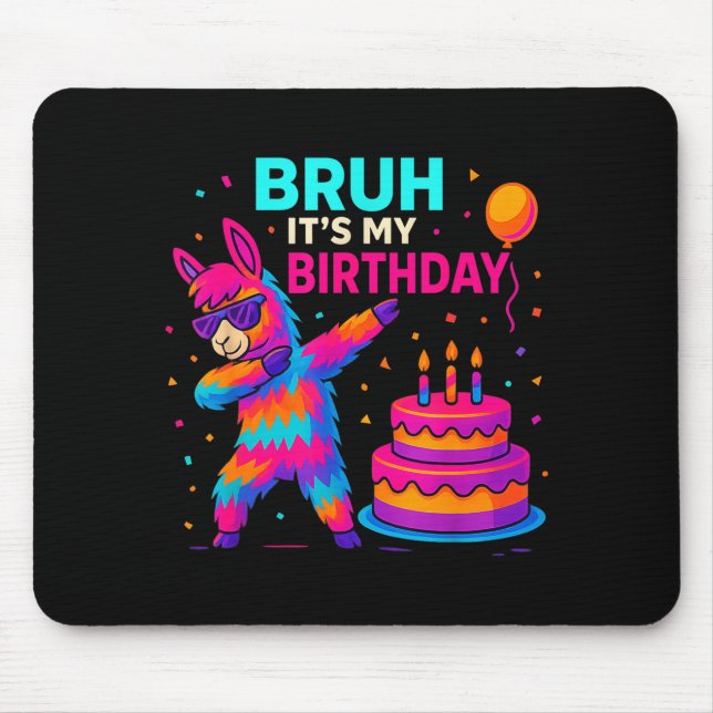 Kids Dabbing Llama Birthday Funny Bday Party Tee  Musmatta (Framsidan)