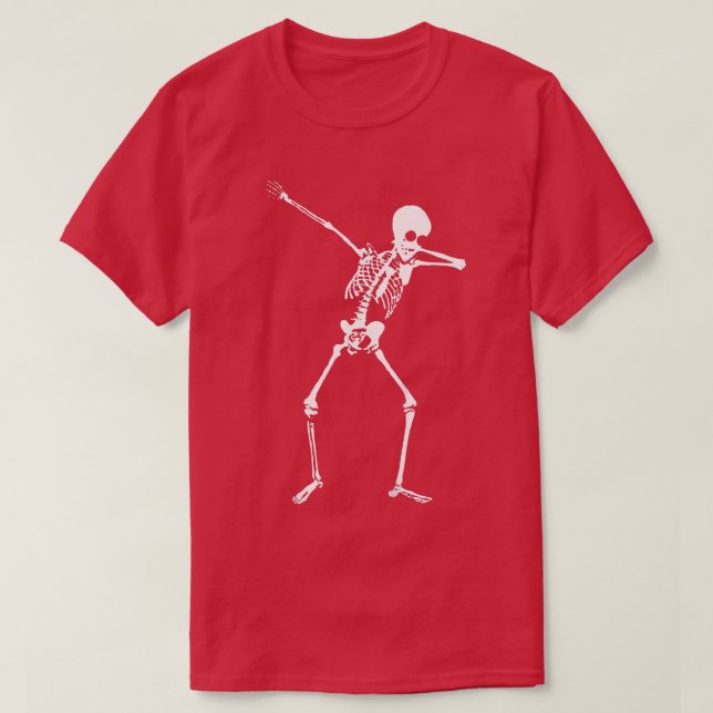 Kids Dabbing Skeleton Halloween Dab t  Shirt (Design framsida)