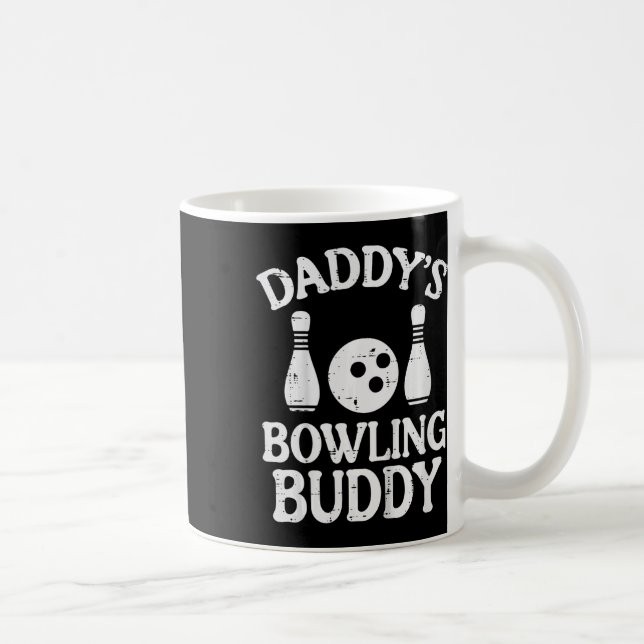 Kids Daddys Bowling Buddy Cute Bowlareare Boys Gir Kaffemugg (Höger)
