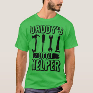 Kids Daddys Little Helper Carpenter Fixing Pappa C T Shirt