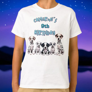 Kids' Dalmatien Birthday Puppy Party T Shirt