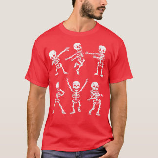 Kids Dance of Death Macabre Skeleton T Shirt