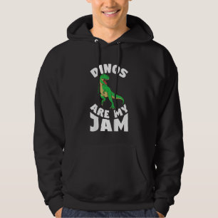 Kids Dino Boy Cute Dinosaur Dinos Lastbilar är min Hoodie
