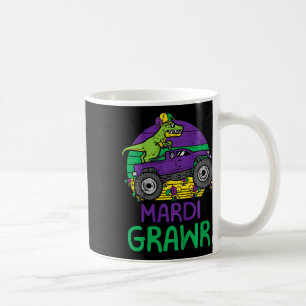 Kids Dino Monster Lastbil Mardi Grawr Mardi Gras T Kaffemugg