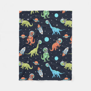 Kids Dinosaur Astronaut Mönster Fleecefilt