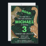 Kids Dinosaur Birthday Dino Trex Jurassic Boy Inbjudningar<br><div class="desc">Den här dinosaurieinbjudan är underbar för födelsedagspojken eller flickan i ditt liv. Ge är en dag med dinokarsten med den här dinokemiska designen med trex,  triceratops,  brontosaurus och raptor.</div>