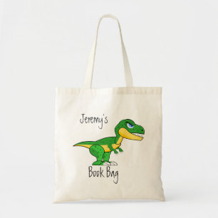 Kids Dinosaur Bok Bag Roligt Jurassic Tygkasse