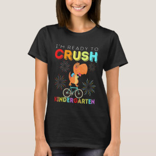 Kids Dinosaur Im-Redot till Crush Kindergarten Bik T Shirt