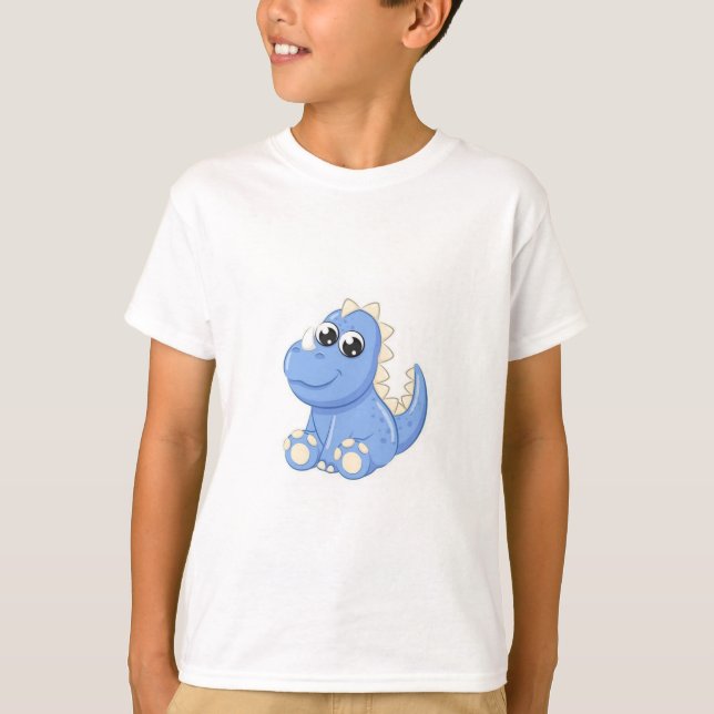 Kids Dinosaur Shirt T Shirt (Framsida)