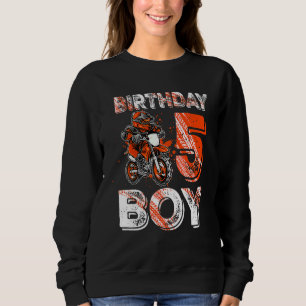 Kids Dirt Bike 5th Birthday Dirtcykel Motorcykel T Shirt