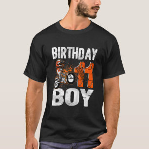 Kids Dirt Bike Rider 11 år gammal Motocross 11th B T Shirt